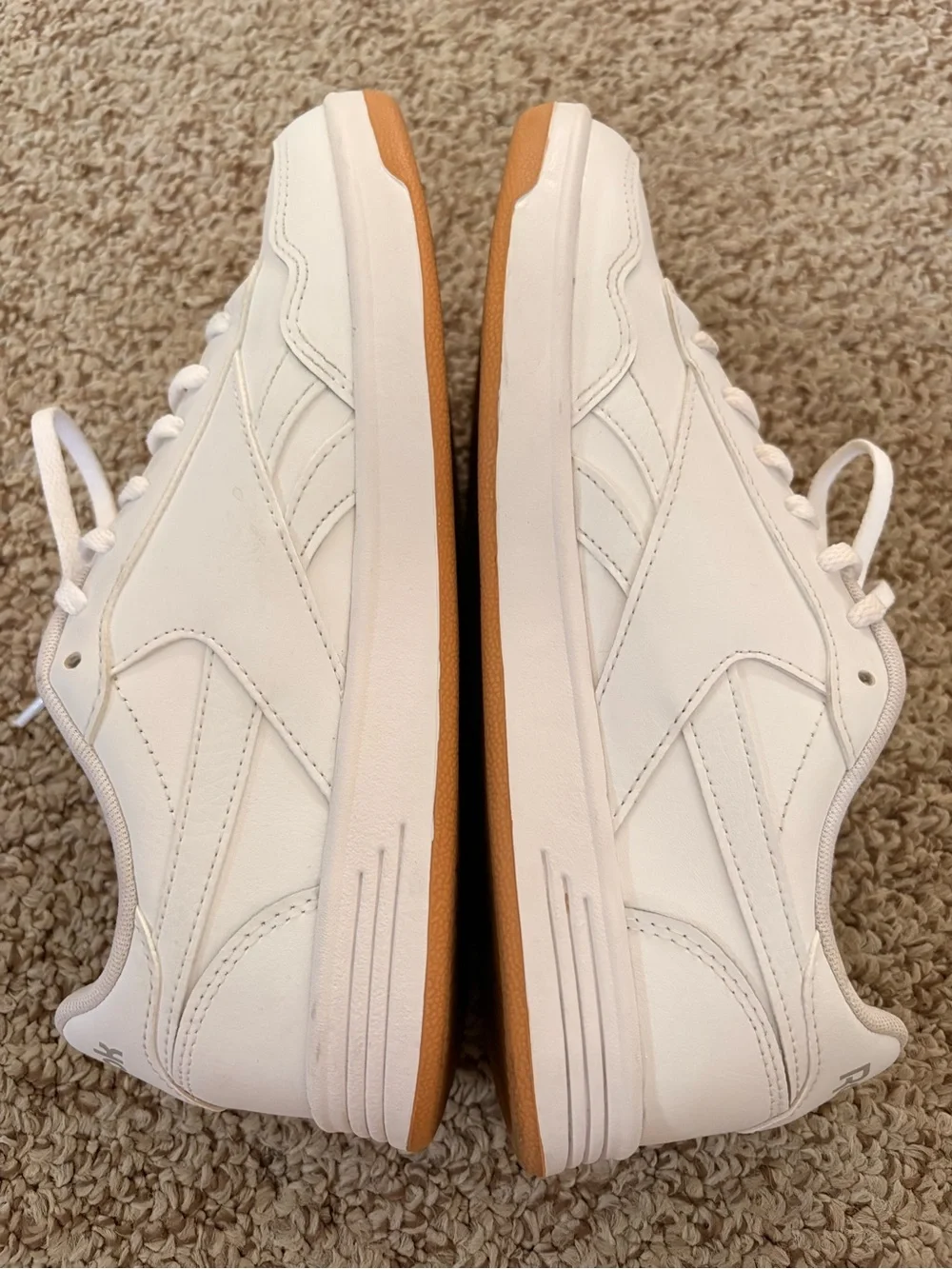 Reebok Men's White Low-Top Leather Sneakers